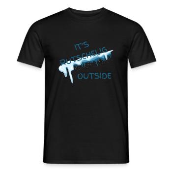 Winter - Rutschig / Glatt - Männer T-Shirt - Schwarz - Vorne - AI Model Male 178 light (178cm)