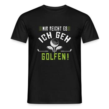 Mir reicht es ich geh golfen - Männer T-Shirt - Schwarz - Vorne - AI Model Male 178 light (178cm)