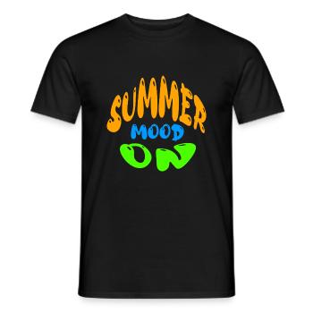 Summer Mood On - Men's T-Shirt - black - Front - AI Model Male 178 light (178cm)
