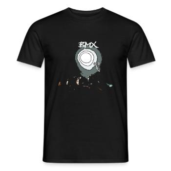 bmx race racing vtt motocross mtb bike rad - T-shirt homme - noir - Devant - AI Model Male 178 light (178cm)