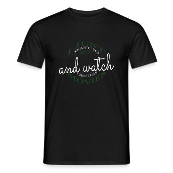 idée de cadeau d’anniversaire idée de cadeau citation drôle - T-shirt homme - noir - Devant - AI Model Male 178 light (178cm)