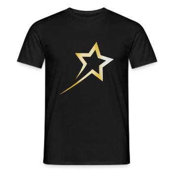 Gold Star - Men's T-Shirt - black - Front - AI Model Male 178 light (178cm)