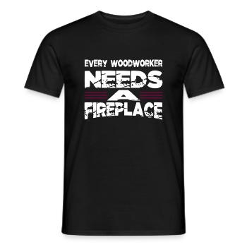birthday geek arboriculturist woodcutter - Männer T-Shirt - Schwarz - Vorne - AI Model Male 178 light (178cm)