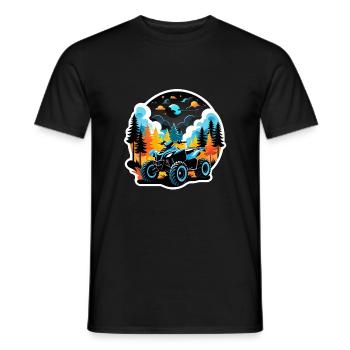 Quad & Off-Road - Men's T-Shirt - black - Front - AI Model Male 178 light (178cm)