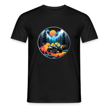 Quad & Off-Road - Men's T-Shirt - black - Front - AI Model Male 178 light (178cm)