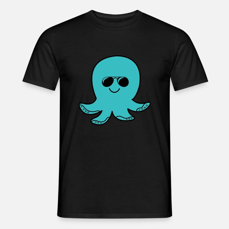 Octopus Cool - Men’s T-shirt - black