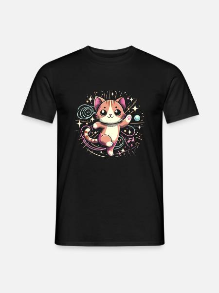 Chat danse - T-shirt homme - noir
