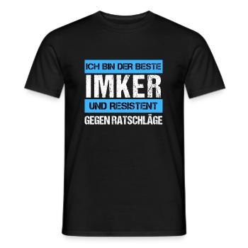 Resistenter Imker - Männer T-Shirt - Schwarz - Vorne - AI Model Male 178 light (178cm)