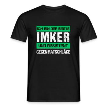 Apiculteur résistant - T-shirt homme - noir - Devant - AI Model Male 178 light (178cm)