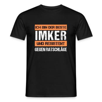 Apiculteur résistant - T-shirt homme - noir - Devant - AI Model Male 178 light (178cm)