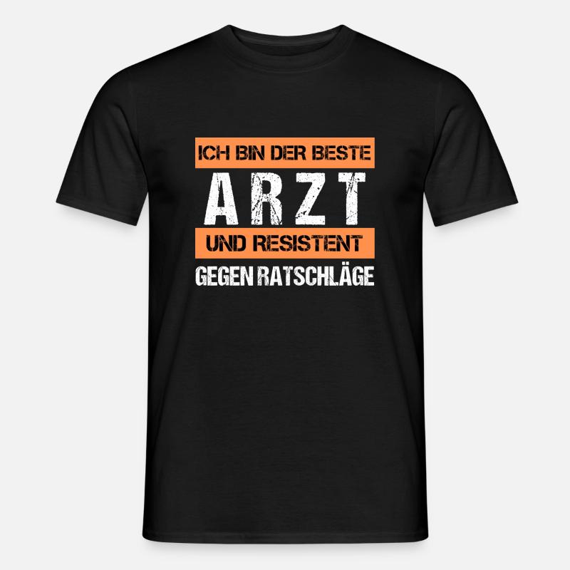 Resistenter Arzt - Männer T-Shirt - Schwarz