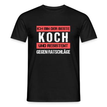 Resistant cook - Men's T-Shirt - black - Front - AI Model Male 178 light (178cm)