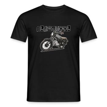 S51 (gris) // Illustration - T-shirt homme - noir - Devant - AI Model Male 178 light (178cm)