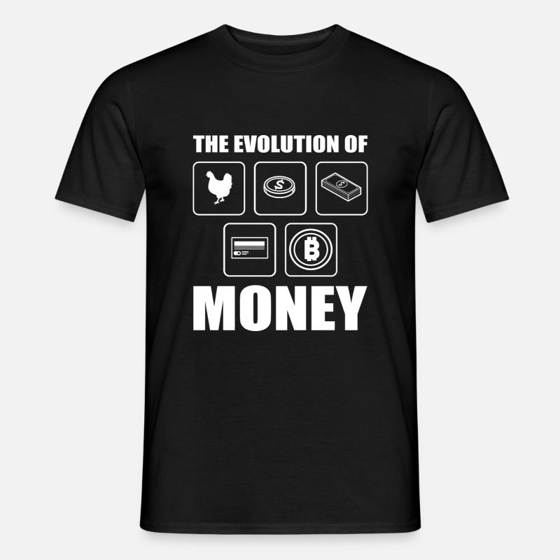 Évolution du bitcoin - T-shirt homme - noir