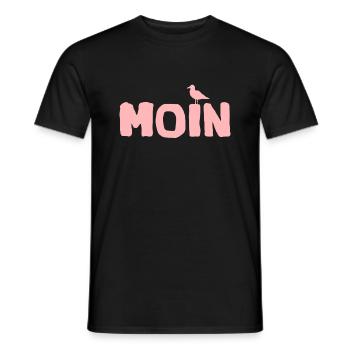 Moin die Möwe édition locale - T-shirt homme - noir - Devant - AI Model Male 178 light (178cm)