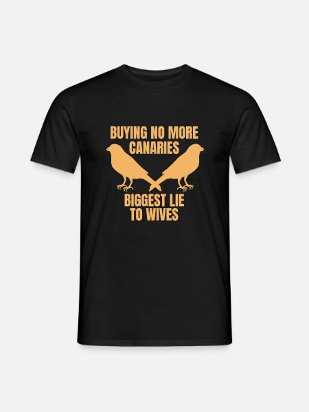 The Canary Lover’s Big Lie - Men's T-Shirt - black