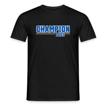 Champion 2025 - Männer T-Shirt - Schwarz - Vorne - AI Model Male 178 light (178cm)
