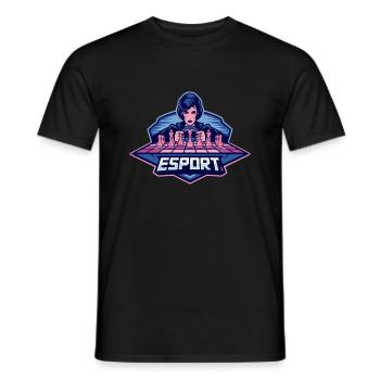 Queen Chess Pieces Sketch eSport game - Men's T-Shirt - black - Front - AI Model Male 178 light (178cm)