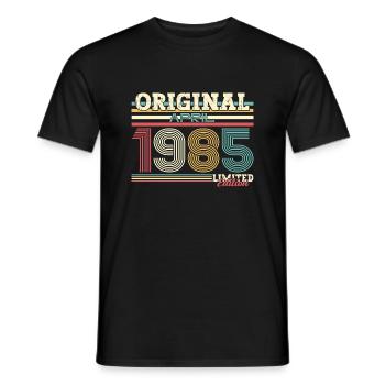 40. Geburtstag Legende April Jahrgang 1985 - Männer T-Shirt - Schwarz - Vorne - AI Model Male 178 light (178cm)