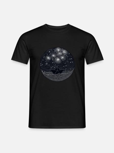 Plejaden schwarz - Männer T-Shirt - Schwarz