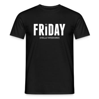 Its friday - Männer T-Shirt - Schwarz - Vorne - AI Model Male 178 light (178cm)