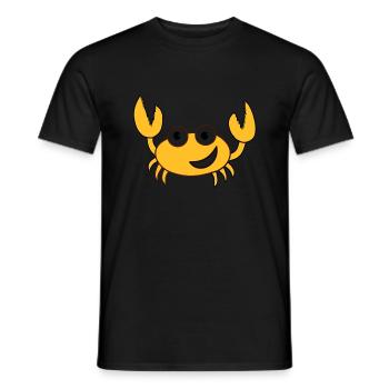 Krebs - Männer T-Shirt - Schwarz - Vorne - AI Model Male 178 light (178cm)