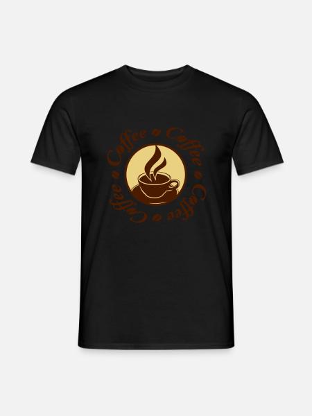Coffee Logo - T-shirt homme - noir