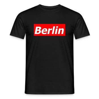 Berlin - T-shirt homme - noir - Devant - AI Model Male 178 light (178cm)