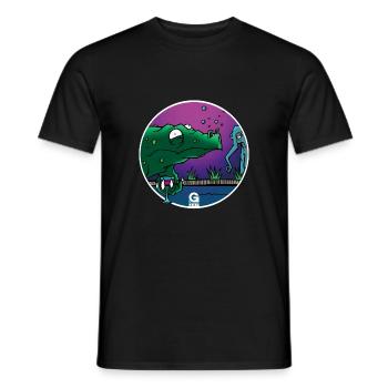GIGGJOTT kuschelige Animationen - Männer T-Shirt - Schwarz - Vorne - AI Model Male 178 light (178cm)