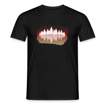 Forest - forest - Men's T-Shirt - black - Front - AI Model Male 178 light (178cm)