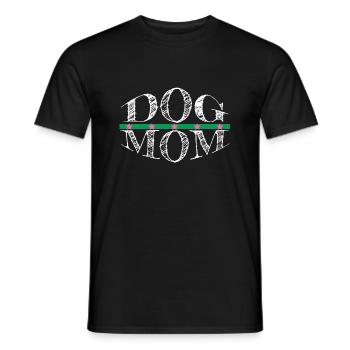 dog - dog mom - T-shirt homme - noir - Devant - AI Model Male 178 light (178cm)