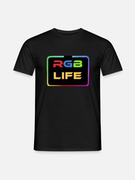 RGB Life - Männer T-Shirt - Schwarz