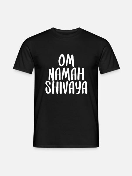Yoga Mantra Shiva Spruch Schrift Sport - Männer T-Shirt - Schwarz