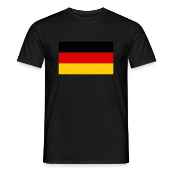 Drapeau Allemagne / German Flag - Men's T-Shirt - black - Front - AI Model Male 178 light (178cm)