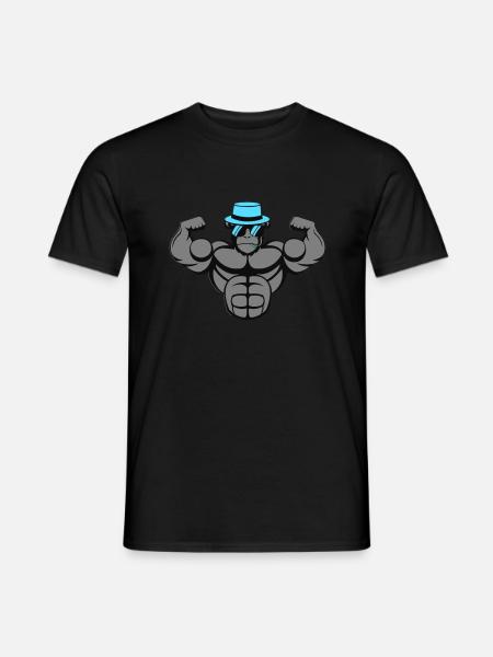 Strong Gorilla - Männer T-Shirt - Schwarz