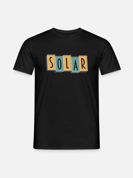 Solar | Hotelanzeiger - Männer T-Shirt - Schwarz