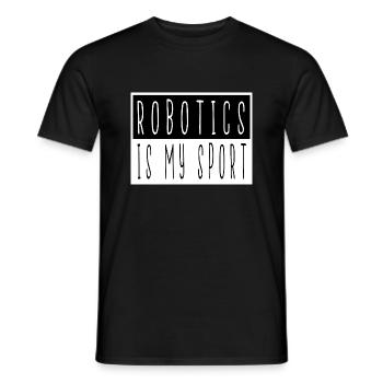 birthday present idea job funny quote mechanical - Men's T-Shirt - black - Front - AI Model Male 178 light (178cm)