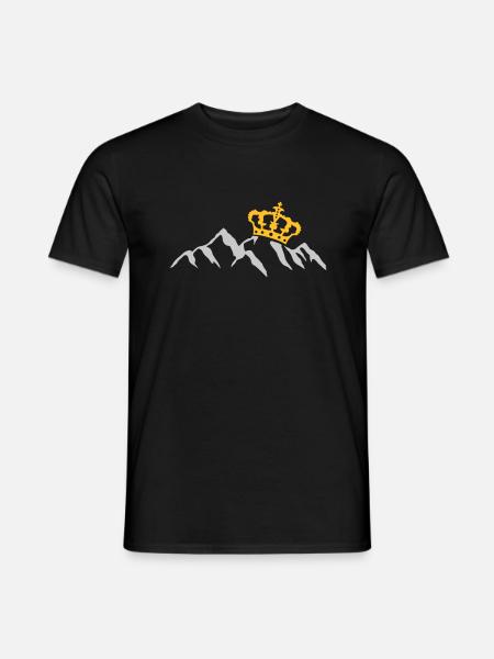 Crown Mountains King Landscape - Men's T-Shirt - black