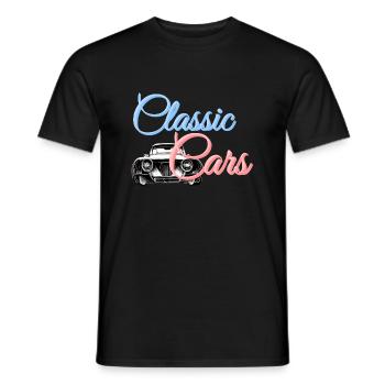Classic Cars Design 03 - Männer T-Shirt - Schwarz - Vorne - AI Model Male 178 light (178cm)