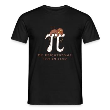 Math Be Irrational C’est Pi Day Sloth Pi - T-shirt homme - noir - Devant - AI Model Male 178 light (178cm)