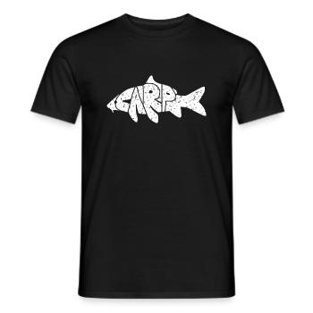 Carp - Karpfen Angeln - Männer T-Shirt - Schwarz - Vorne - AI Model Male 178 light (178cm)