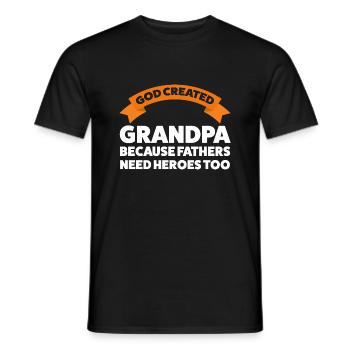 Großvater Großvater Großvater Geschenk - Männer T-Shirt - Schwarz - Vorne - AI Model Male 178 light (178cm)