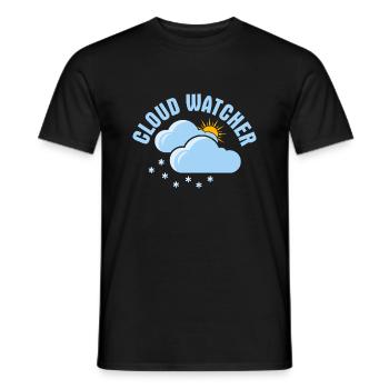 Cloud Watcher Météorologie Météo - T-shirt homme - noir - Devant - AI Model Male 178 light (178cm)