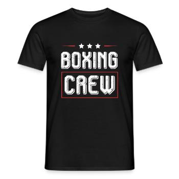 Boxing Crew - Männer T-Shirt - Schwarz - Vorne - AI Model Male 178 light (178cm)