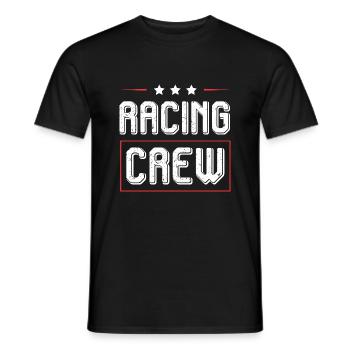 Équipage de course - T-shirt homme - noir - Devant - AI Model Male 178 light (178cm)