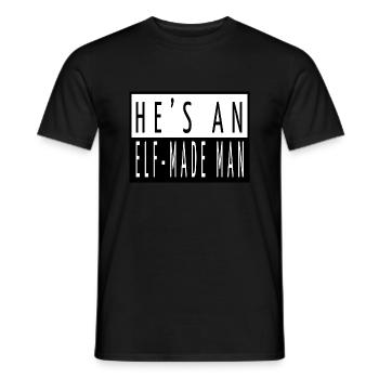 bday bodybuilding dinosaur fan beard awkward - Männer T-Shirt - Schwarz - Vorne - AI Model Male 178 light (178cm)