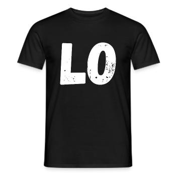 Liebe passendes T-Shirt Paar - Männer T-Shirt - Schwarz - Vorne - AI Model Male 178 light (178cm)