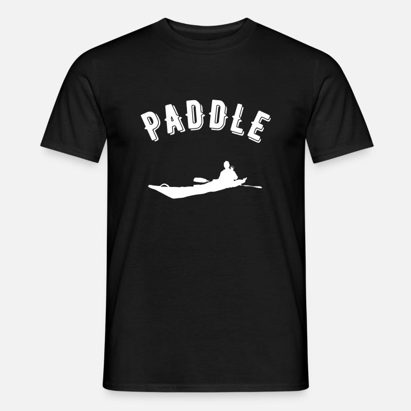 Paddel - Männer T-Shirt - Schwarz