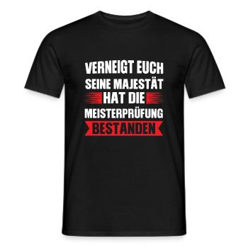 Meister Prüfung Handwerksmeister Geschenk - Männer T-Shirt - Schwarz - Vorne - AI Model Male 178 light (178cm)