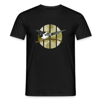 Bunter Vogel - Männer T-Shirt - Schwarz - Vorne - AI Model Male 178 light (178cm)